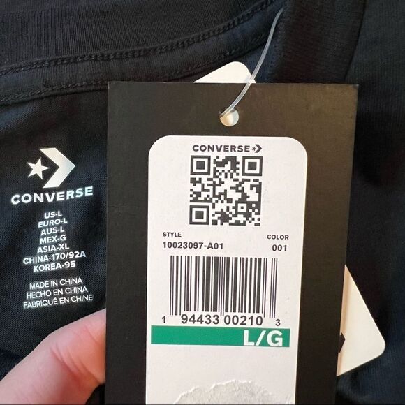 NWT! Black converse graphic tee - Picture 6 of 9